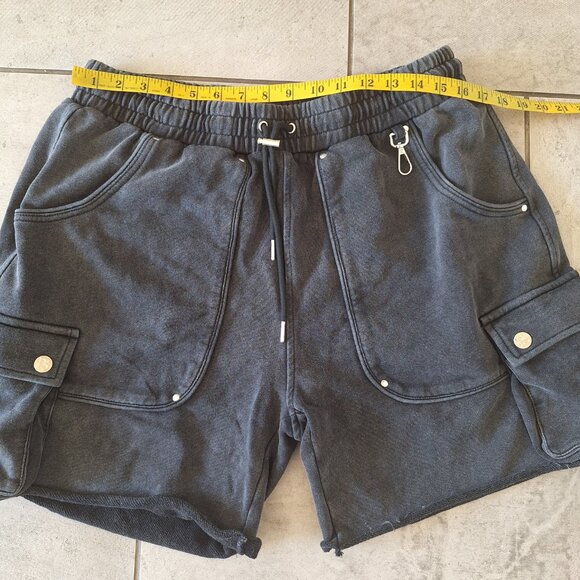 Public Saint Black CARGO SWEAT-SHORTS  size xl - Picture 6 of 9